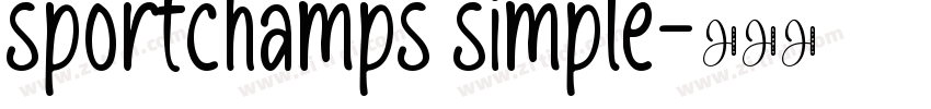 sportchamps simple字体转换